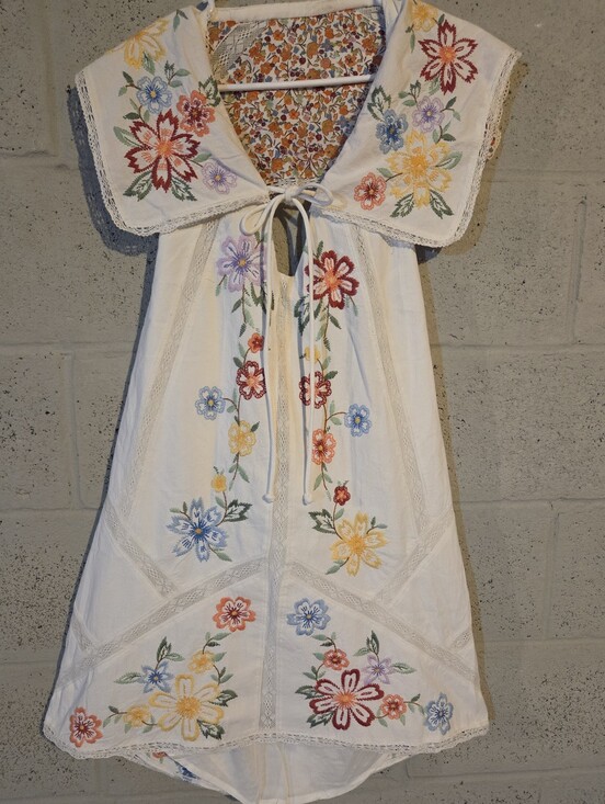 Free People Dresses & Skirts - New With Tags Free People Ivory Embroidered Floral Mini Dress Size Large
